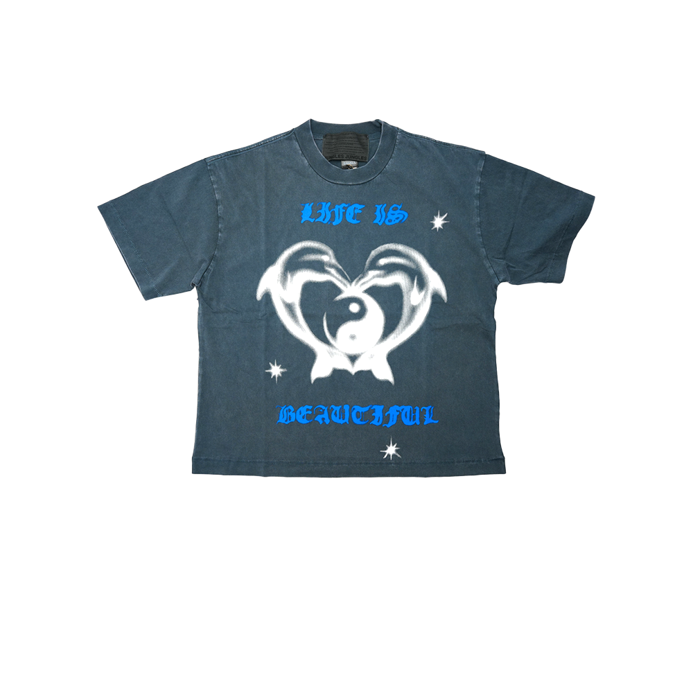 Jungles - Life Is Beautiful Tee - Blue