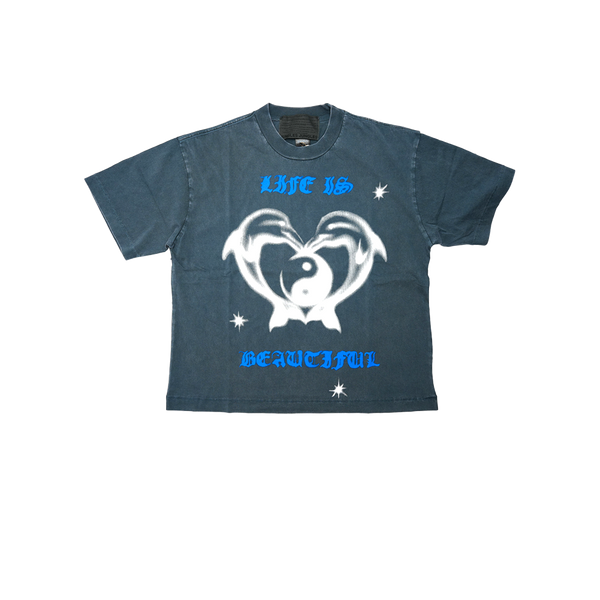 Jungles - Life Is Beautiful Tee - Blue