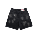 Dry Rot - Dark Hole Denim Shorts - Red