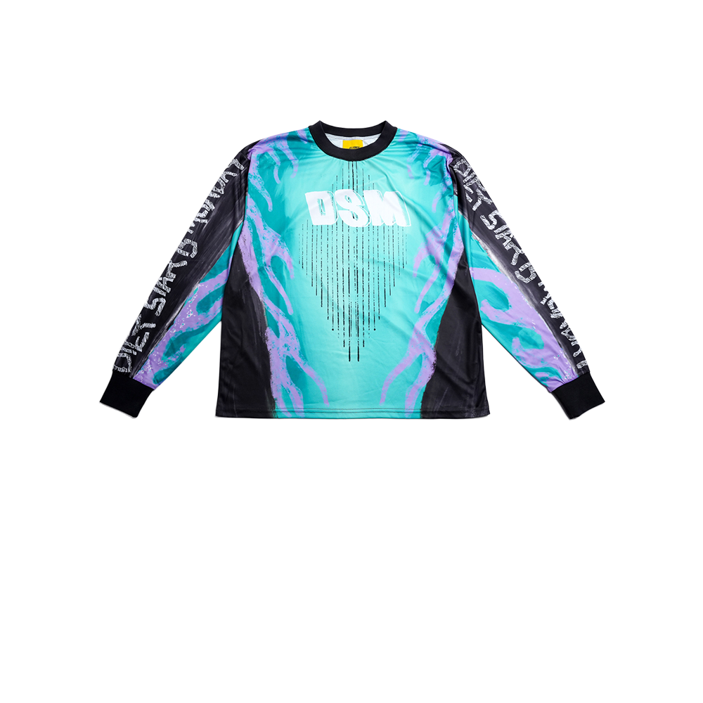 Diet Starts Monday - Mx Flame Jersey Tee - Purple