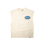 Almost Someday - Mechanic Cut Off Tee - Cream