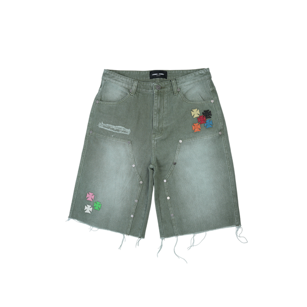 Homme + Femme - Iron Crest Shorts - Green