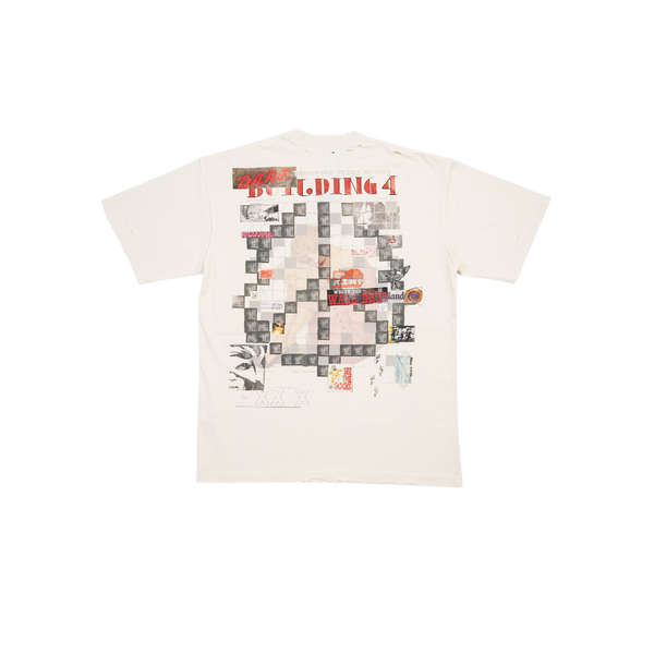 Bldg4. - Modular Ss Knit Tee - White — alternate view