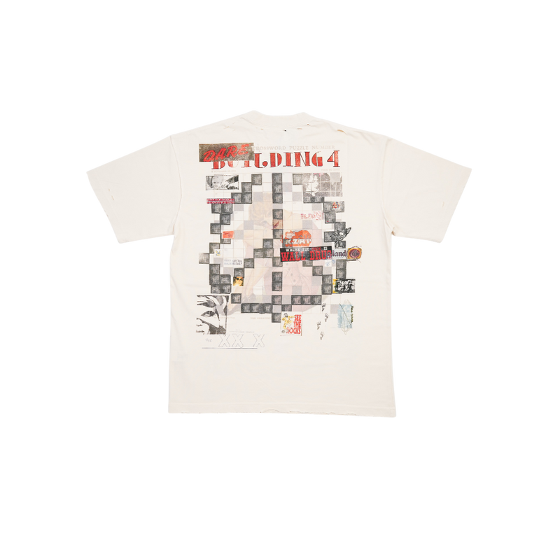 Bldg4. - Modular Ss Knit Tee - White