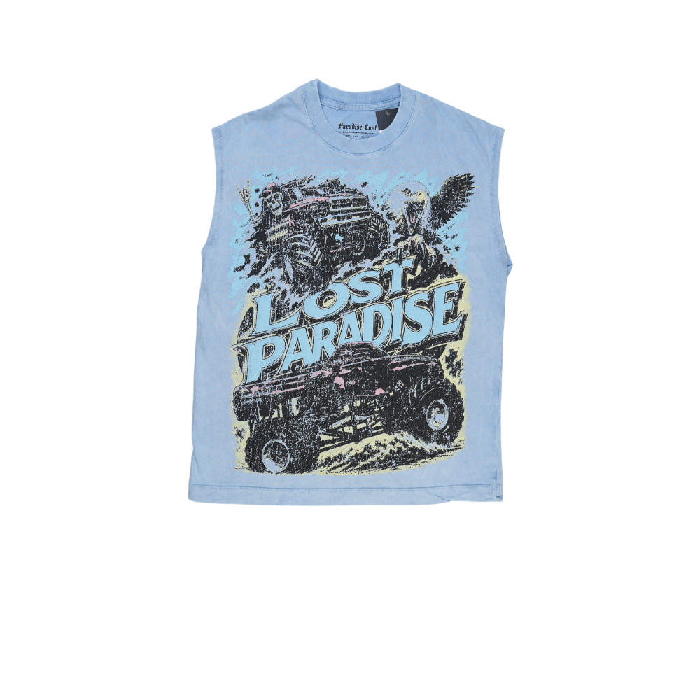 Paradise Lost - Live Forever Muscle Tee - Blue