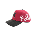 Lifted Anchors - Red Diamond Snapback Hat - Red