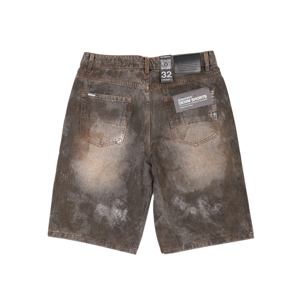 Serenede - Havana Denim Shorts - Brown — alternate view