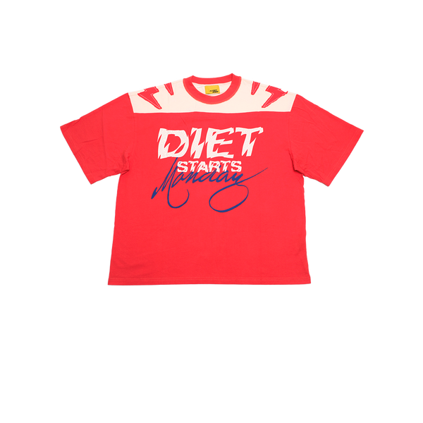 Diet Starts Monday - Yoke Tee - Red