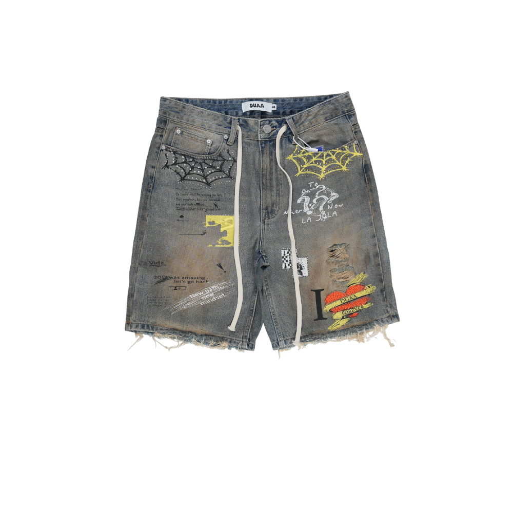 Duaa - Sunset Blue Short Shorts - Blue