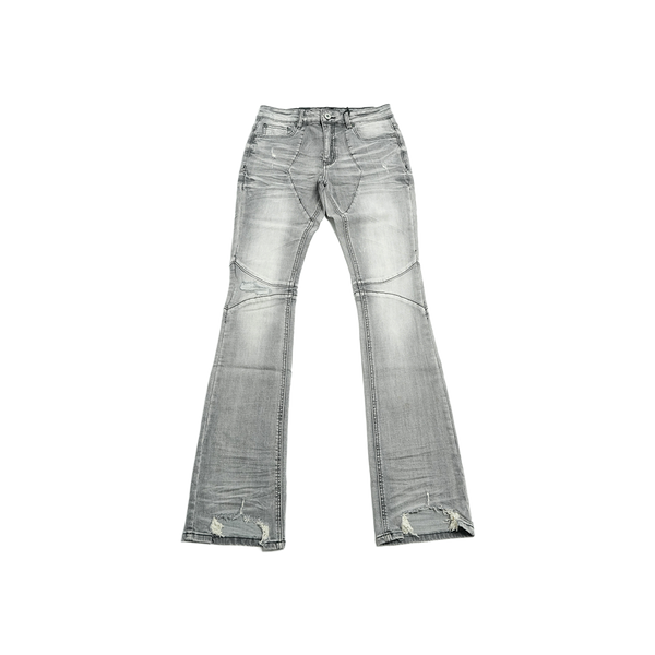 Serenede - "Noctis" Stacked Jeans - Grey