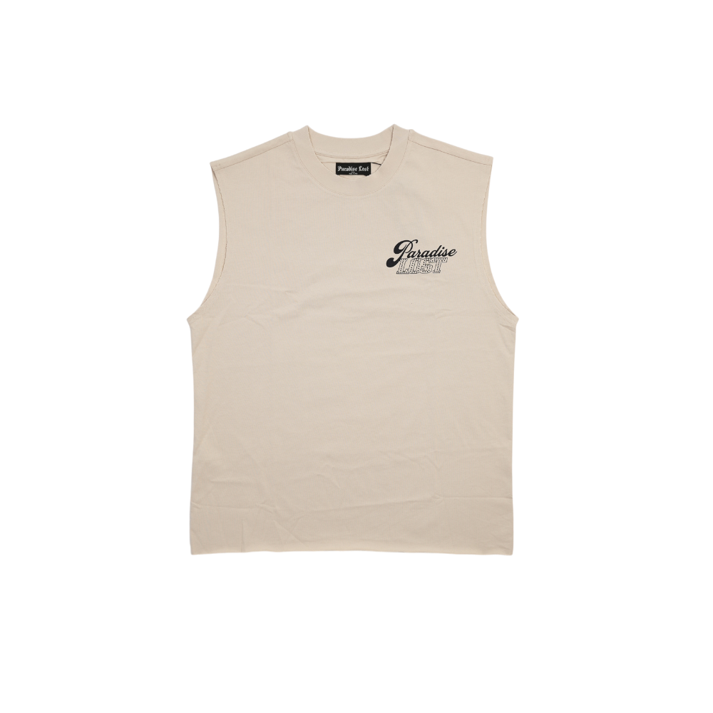 Paradise Lost - Lost Passport Cutoff Cream Tee - Cream