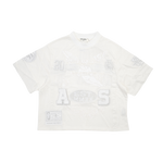 Almost Someday - Letterman Jersey Top Tee - Cream