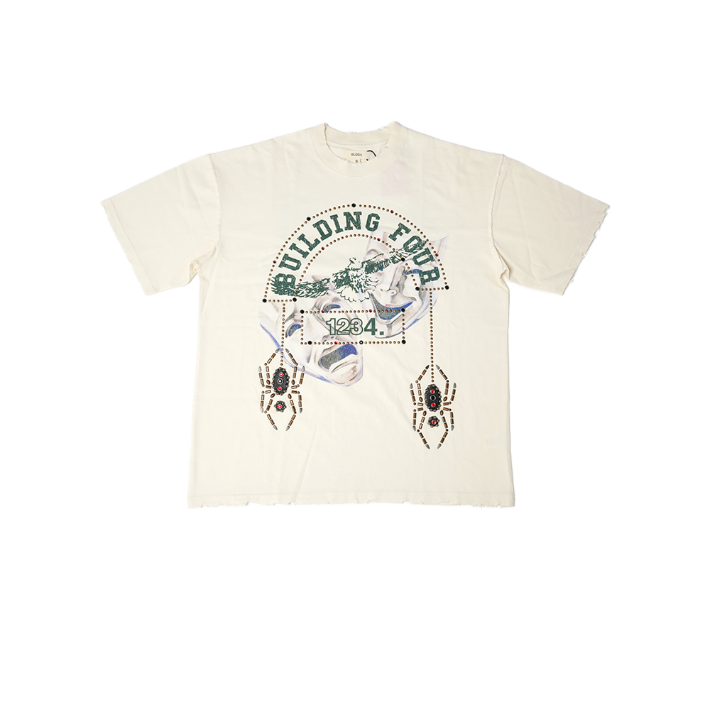 Bldg4 - Notre Dame Ss Knit Tee - Cream