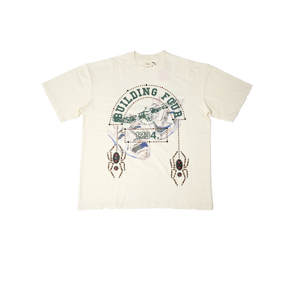 Bldg4 - Notre Dame Ss Knit Tee - Cream