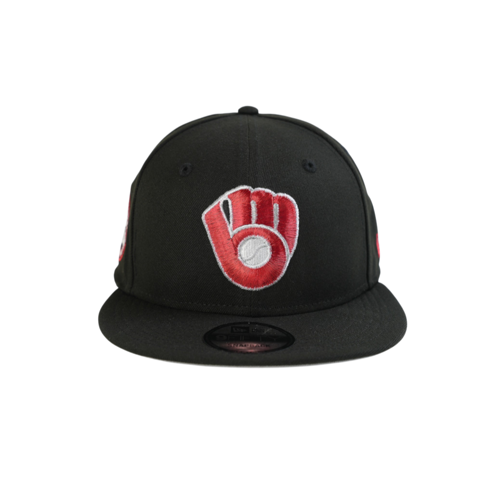 New Era - 950 Milwaukee Brewers - Blkmistym Snapback Hat - Black