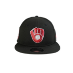 New Era - 950 Milwaukee Brewers - Blkmistym Snapback Hat - Black