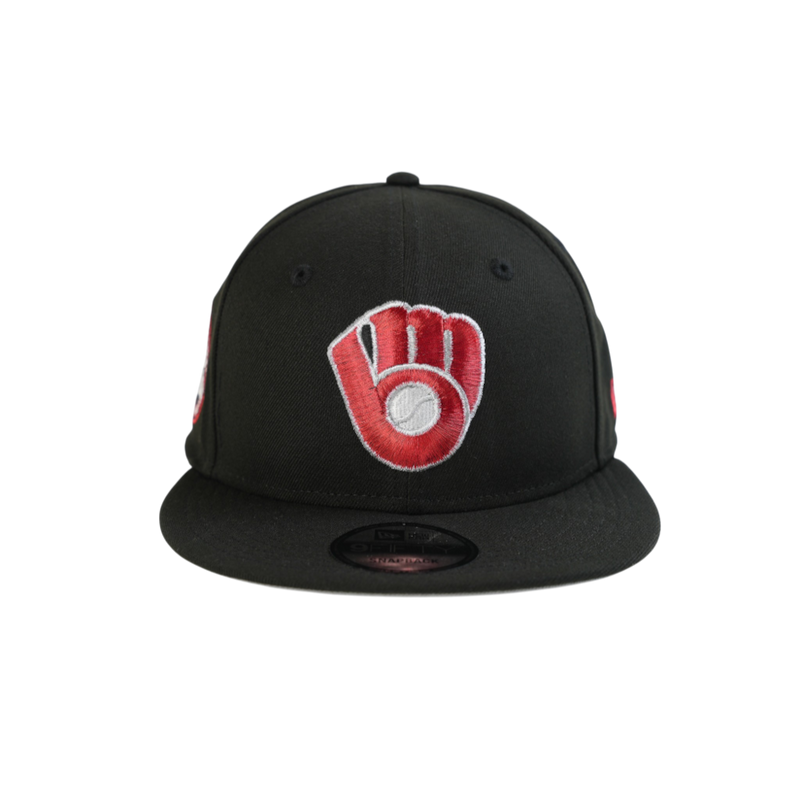New Era - 950 Milwaukee Brewers - Blkmistym Snapback Hat - Black