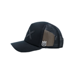 Cult of Individuality - Black Crystals Mesh Trucker Hat "Xx" Logo - Black