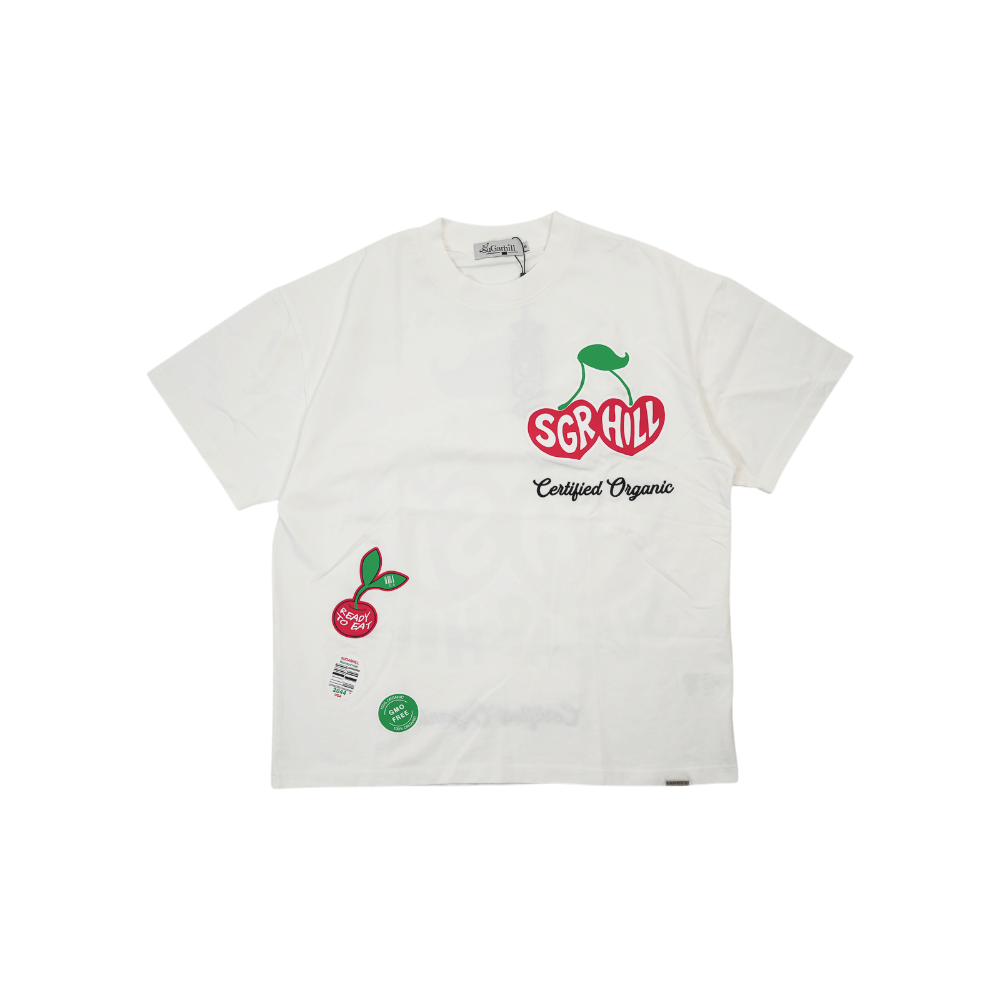 Almost Someday - Sugar Hill - Cherry T-shirt - White