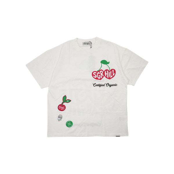 Almost Someday - Sugar Hill - Cherry T-shirt - White