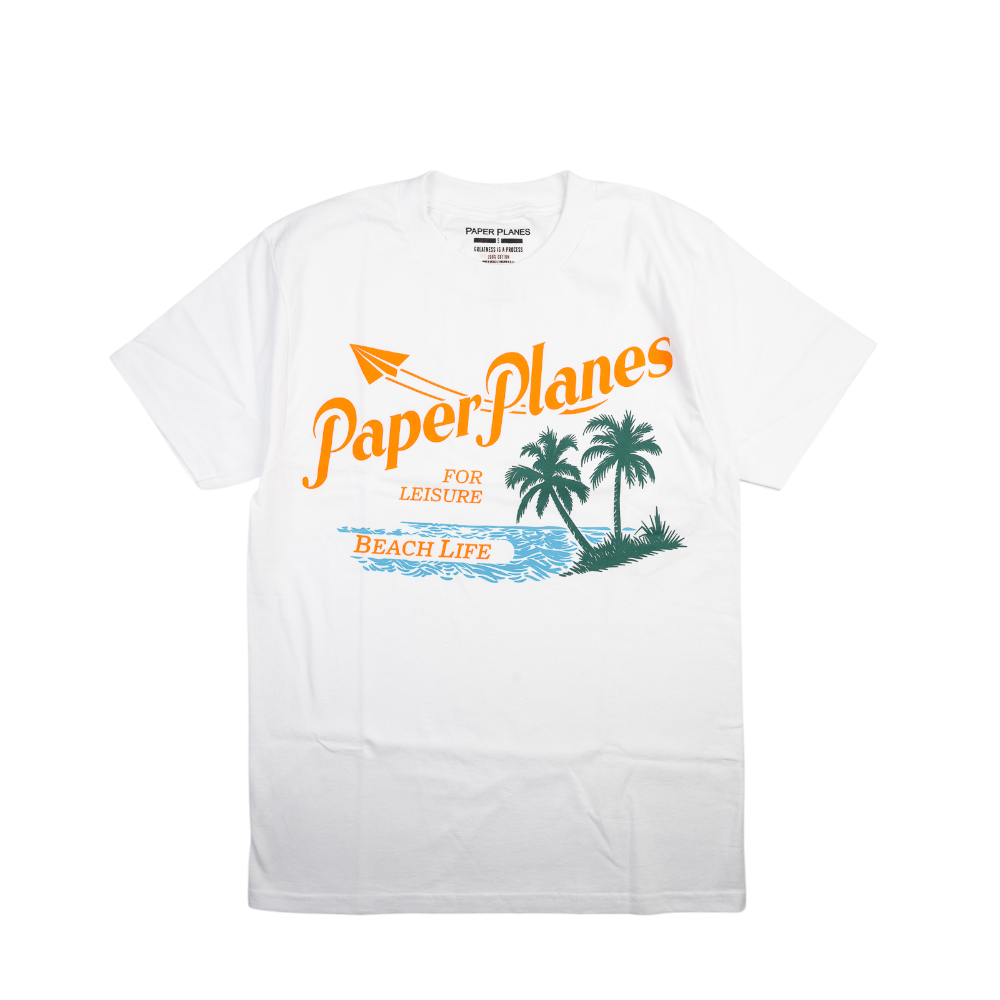 Paper Planes - Leisure Beach Life Tee - White