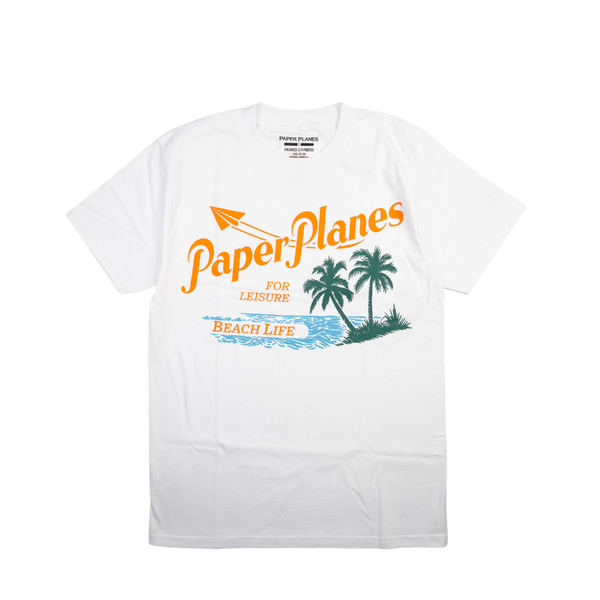 Paper Planes - Leisure Beach Life Tee - White