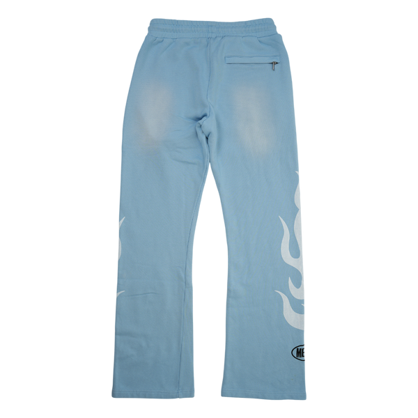 Almost Someday - Members Flare Sweatpants - Blue — alternate view