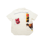 One Of These Days - I Never Believed In Much Camp Shirt Short Sleeve Buttondown - Ivory