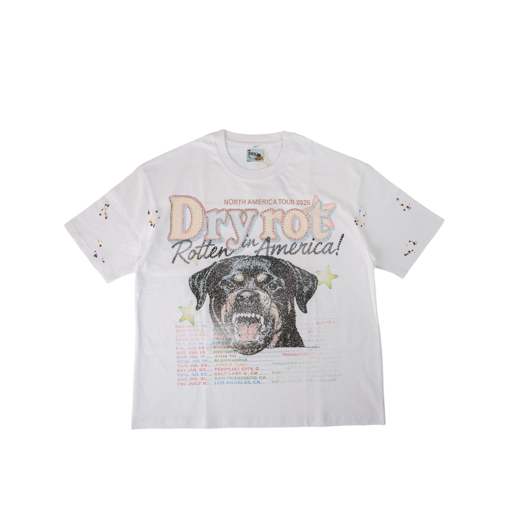 Dry Rot - Rotten in America Tour Tee - White