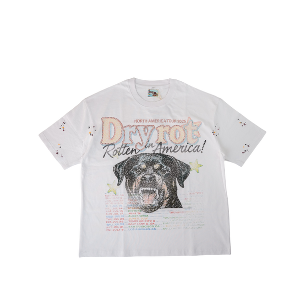 Dry Rot - Rotten in America Tour Tee - White