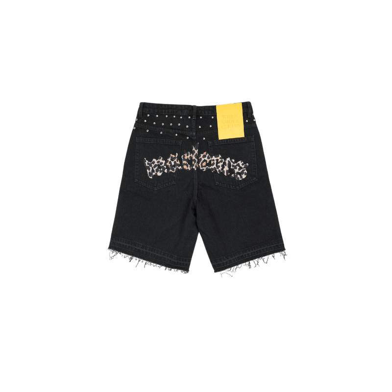 When Smoke Clears - Half Star Denim Short - Denim