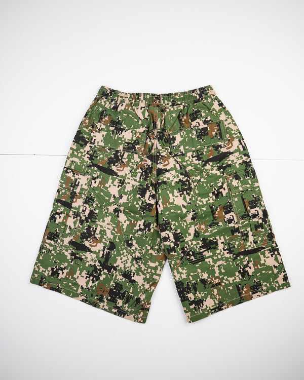 Billionaire Boys Club - BBC - Bb Camo Cargo Shorts - Green — alternate view