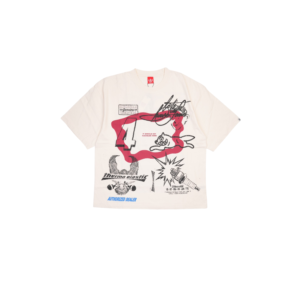 Ice Cream - Melon Ss Knit Tee - White