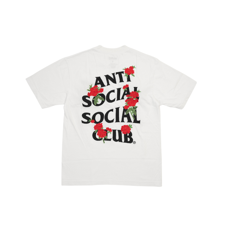Anti Social Social Club - Assc - Embroidered Rose Kkotch Tee - White