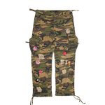 Embellish - Patch Baggy Cargo Pants - Multicolor
