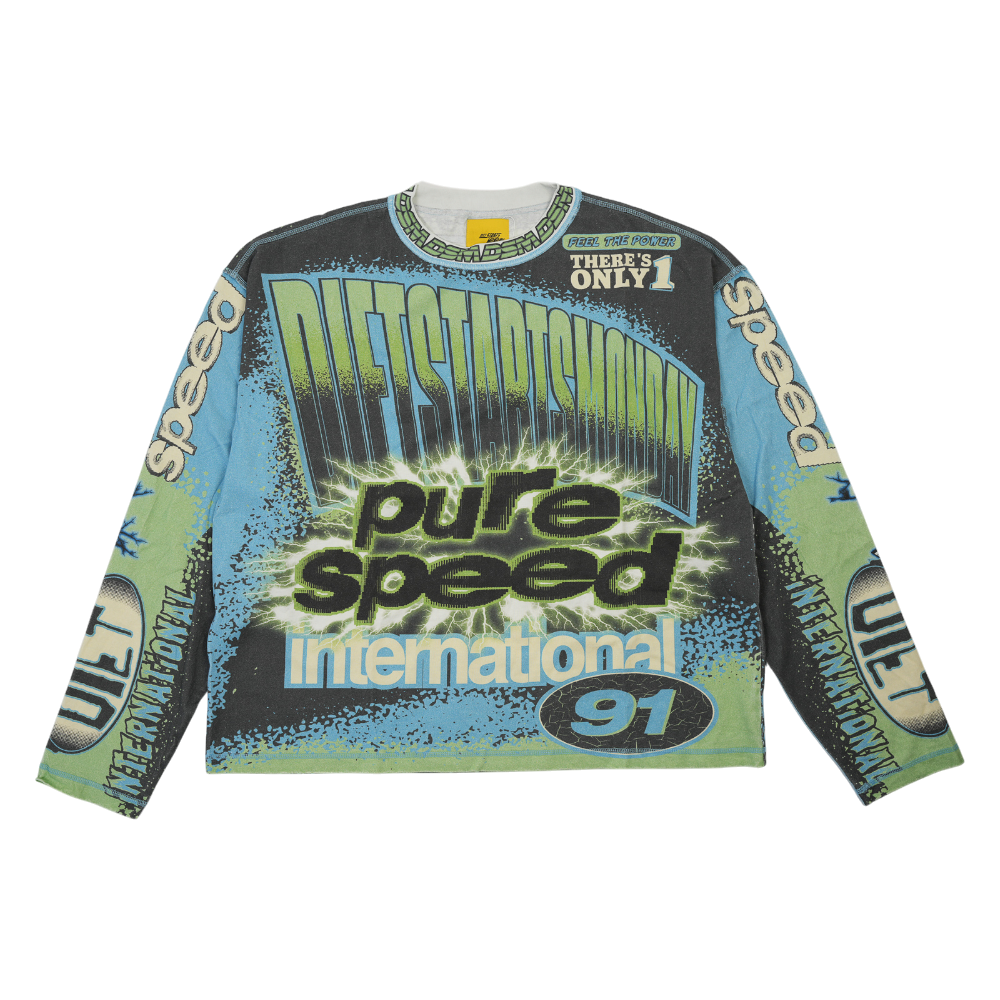 Diet Starts Monday - Mx Racing Jersey Tee - Black