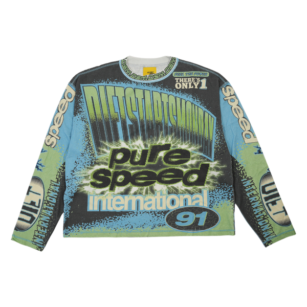 Diet Starts Monday - Mx Racing Jersey Tee - Black
