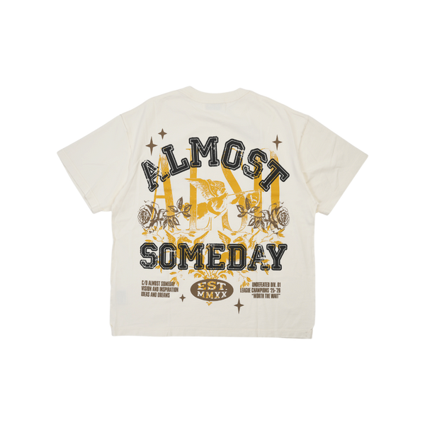 Almost Someday - League Tee - Cream — alternate view