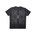 OFF WHITE  - Big Double Arrow Tee - Black