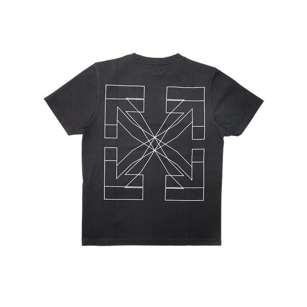 OFF WHITE  - Big Double Arrow Tee - Black