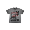 Keep Out Fake Love - Kofl - Free Lunch Tee - Charcoal Oil Wash - Charcoal
