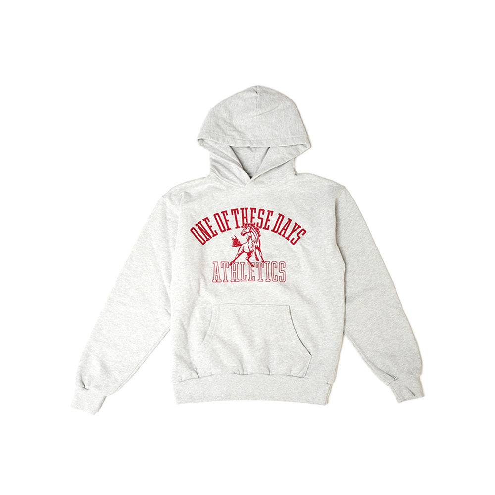 One of These Days - Mustang Athletics Pullover Hoodie - Black