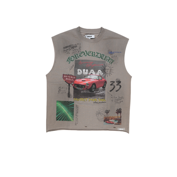 Duaa - So Cal Cutoff Tee - Grey