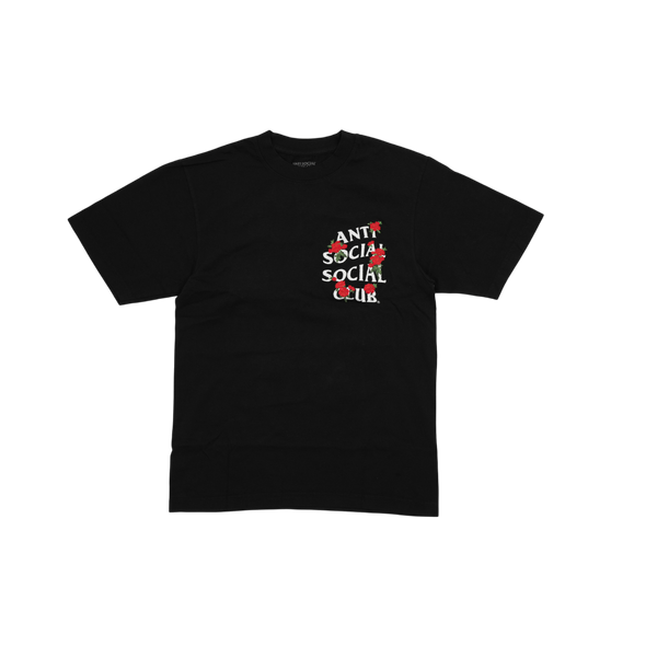 Anti Social Social Club - Assc - Embroidered Rose Kkotch Tee - Black