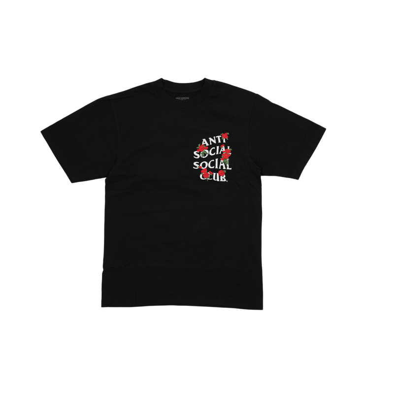 Anti Social Social Club - Assc - Embroidered Rose Kkotch Tee - Black
