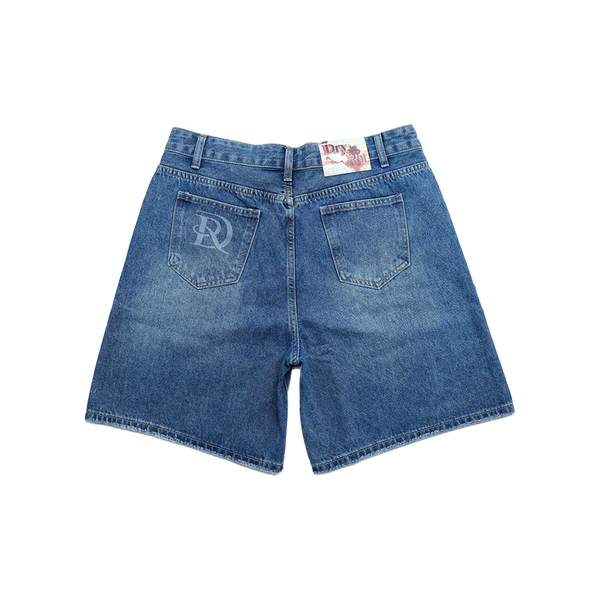 Dry Rot - Stardust Denim Shorts - White — alternate view