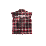 Bldg4. - Arc Sleeveless Woven Shirt - Red