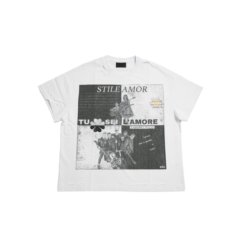 Stile De Amor - Ying Yang Tee Wht - White