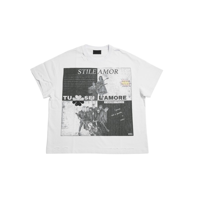 Stile De Amor - Ying Yang Tee Wht - White