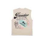 Paradise Lost - Lost Passport Cutoff Cream Tee - Cream
